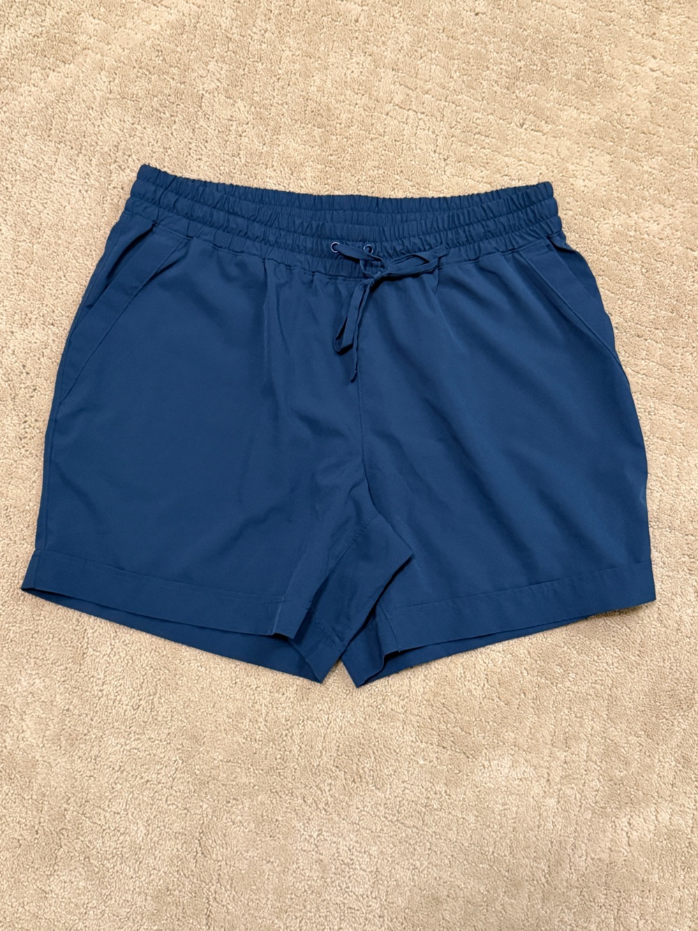 Mondetta Navy Elastic-Waist Athletic Shorts